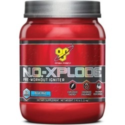 BSN N.O-XPLODE Pre-Workout Supplement, Blue Raz,