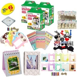 Fujifilm instax mini 9 Camera 60 PCS Accessory KIT plus 60 Film SHEETS