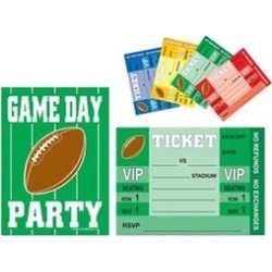 Beistle 58249 Game Day Football Invitations - Pack of 12