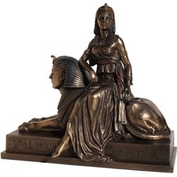Unicorn Studios WU75693V4 Cleopatra Sitting on a Sphinx Egyptian
