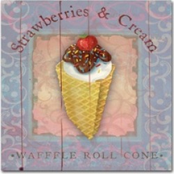 Fiona Stokes-Gilbert-ALI 'Parlor Ice Cream III' Canvas Art
