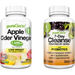 PureGenix Apple Cider Vinegar (100-Ct.) and 7-Day Cleanse (21-Ct.)
