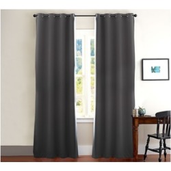 Evolive Total Blackout, Room Darkening Window Curtain Panel Pair