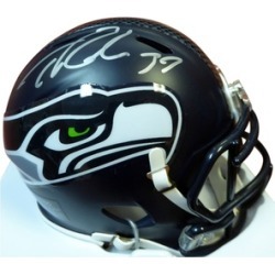 Autographed Thomas Rawls Seattle Seahawks Speed Mini Helmet