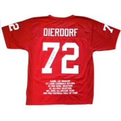 Autographed Dan Dierdorf St. Louis Cardinals Red Custom Jersey