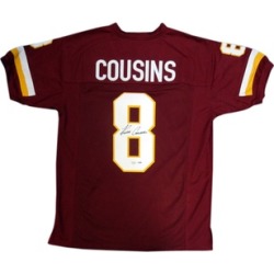 Autographed Kirk Cousins Washington Redskins Red Custom Jersey