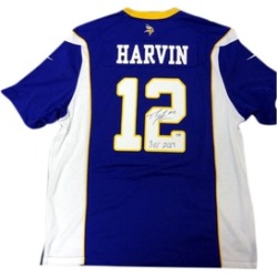 Autographed Percy Harvin Minnesota Vikings Purple Nike Jersey