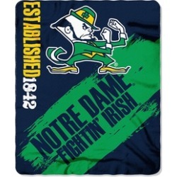 Notre Dame Fighting Irish Blanket 50x60 Fleece College Painted Design