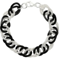 Metro Jewelry Stainless Steel Two Tone Rolo Chain Bracelet