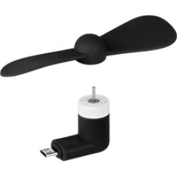 Black Portable USB Mini Fan Phone Accessory For Android Smartphones