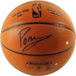 Kristaps Porzingis Autographed Spalding I/O Basketball New York Knicks