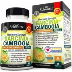 Garcinia Cambogia 95% HCA Pure Extract with Chromium. Fast Acting