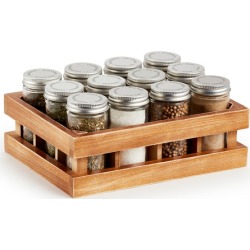 Kamenstein 12-Jar Spice Crate with Spices