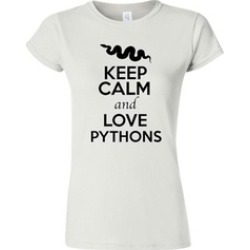 Junior Keep Calm And Love Pythons Animal Lover Humor T-Shirt Tee