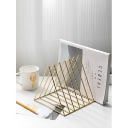 Triangle Shaped Desktop Book Storage Rack