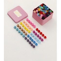 Toddler Girls Flower Shaped Claw Clip 50pcs