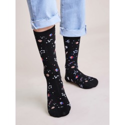 1pair Planet Pattern Socks