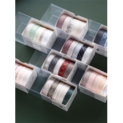 5rolls Simple Striped Pattern Masking Tape