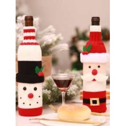 1pc Christmas Wine Bottle Cover