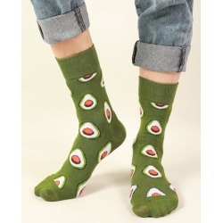 Men Fruit Pattern Crew Socks