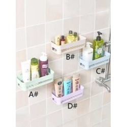 1pc Wall Mount Drain Storage Rack