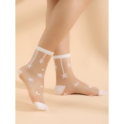 Star Pattern Crew Socks