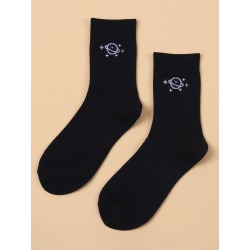 Planet Print Crew Socks