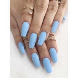 24pcs Plain Fake Nails