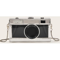 Camera Design Chain Crossbody Bag