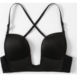 Cross Back U Plunge Bra