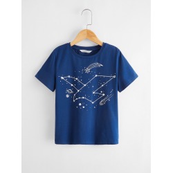 Boys Rocket & Planet Print Tee
