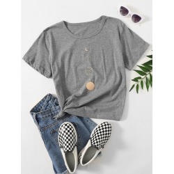 Planet Print Short Sleeve Tee
