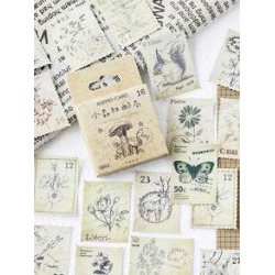 46pcs Stamp Pattern Sticker