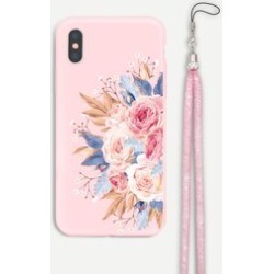 Floral iPhone Case With Lanyard