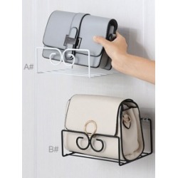 1pc Wall Mounted Iron Storage Rack