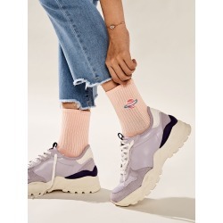 Planet Embroidery Socks 1pair