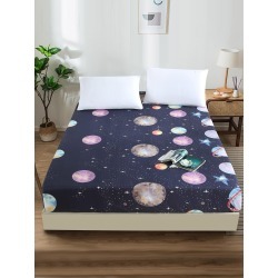 Planet Print Fitted Sheet