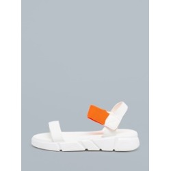 Open Toe Neon Colorblock Chunky Sole Sandals