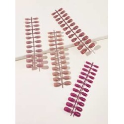 96pcs DIY Plain Fake Nails