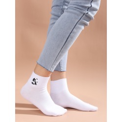 Cartoon Panda Pattern Crew Socks