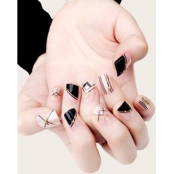 24pcs Glitter Fake Nails