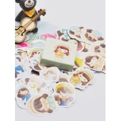 Cartoon Girl Sticker 56pcs