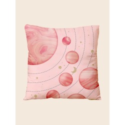 Planet Print Cushion Cover Without Filler