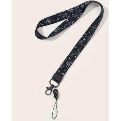 1pc Planet Print Phone Lanyard