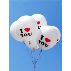 I Love You Balloons 10pcs