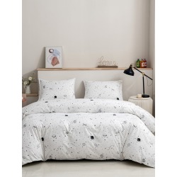 Planet Print Duvet Cover Set Without Filler