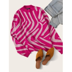 Zebra Striped Sweater