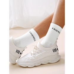 Letter Pattern Socks 1pair