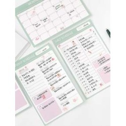 1pc Weekly Schedule Note Pad