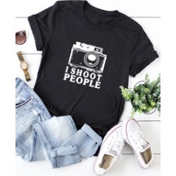 Letter & Camera Print Tee
